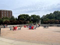 Livingston Student Center Back Patio