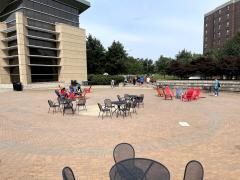 Livingston Student Center Back Patio