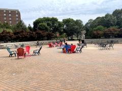 Livingston Student Center Back Patio